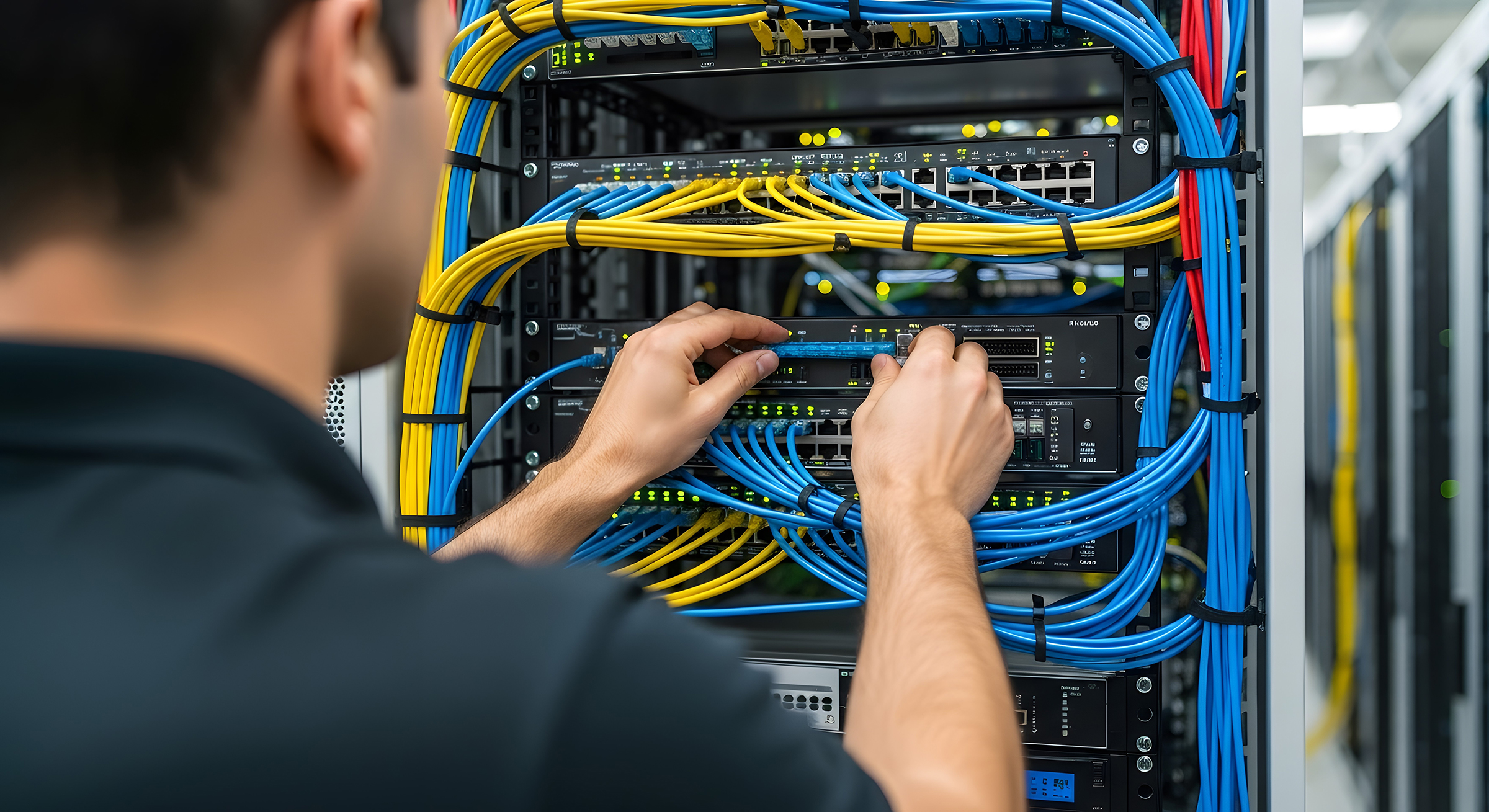 Technician working on IT Equipment